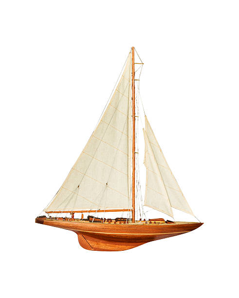 istock Sailboat under the white isolated background 500492352