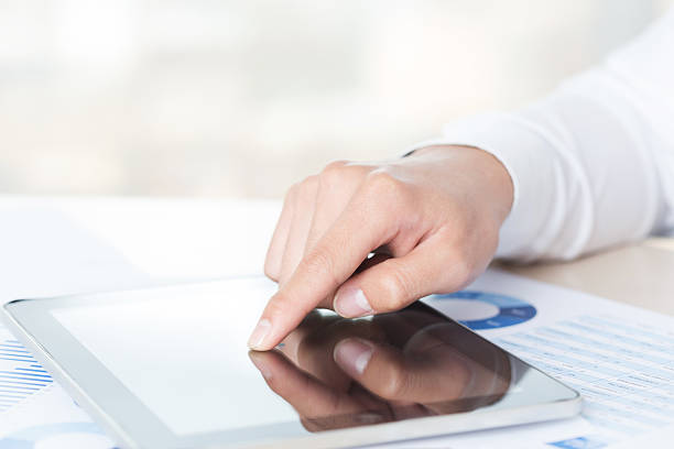 istock Modern people doing business, graphs and charts being demonstrat 500492837