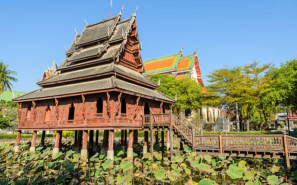 istock Thai wooden temple, Thailand 500492839