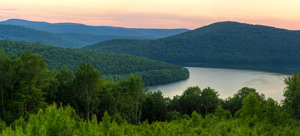 istock Catskills Soft Reservoir Sunset 500492873