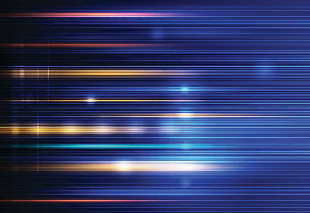 illustrazioni stock, clip art, cartoni animati e icone di tendenza di sfondo i raggi di luce e velocità di sfocatura del movimento. tecnologia concetto di energia - fiber optic luminosity backgrounds abstract