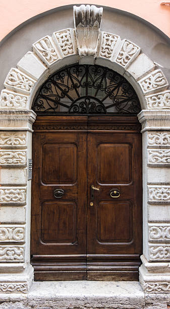 istock brown wood old door 500504805