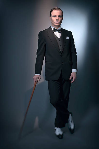 Black Men's Tuxedo Walking Cane Black Men's Tuxedo Walking Cane