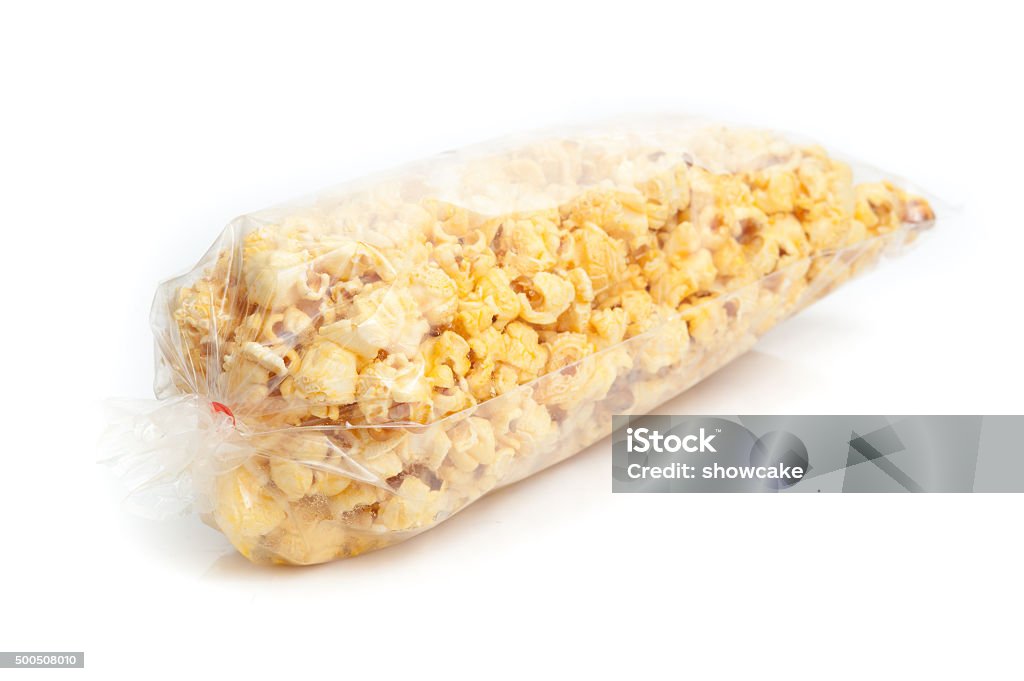 Popcorn In Plastic Packet Popcorn In Plastic Packaging Isolated On White Background Stock Photo ...