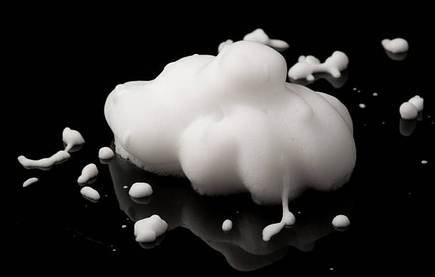 istock Shave foam (cream)  isolated on black background 500508274