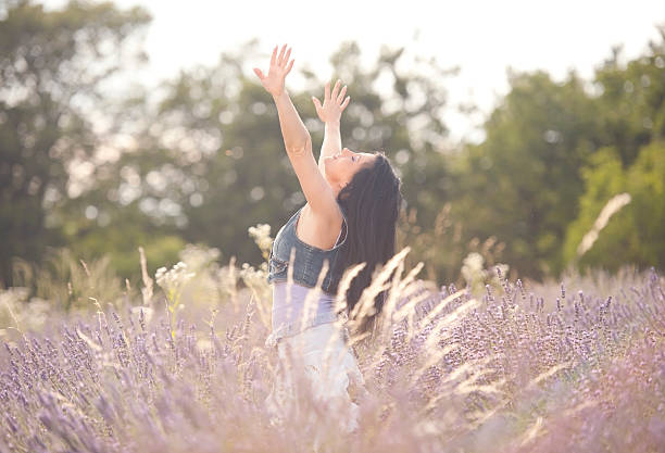 istock Summer Portrait in Lavender Field 500508593