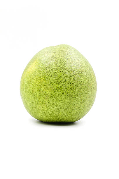 istock Green pomelo citrus fruit isolated on white background 500509156