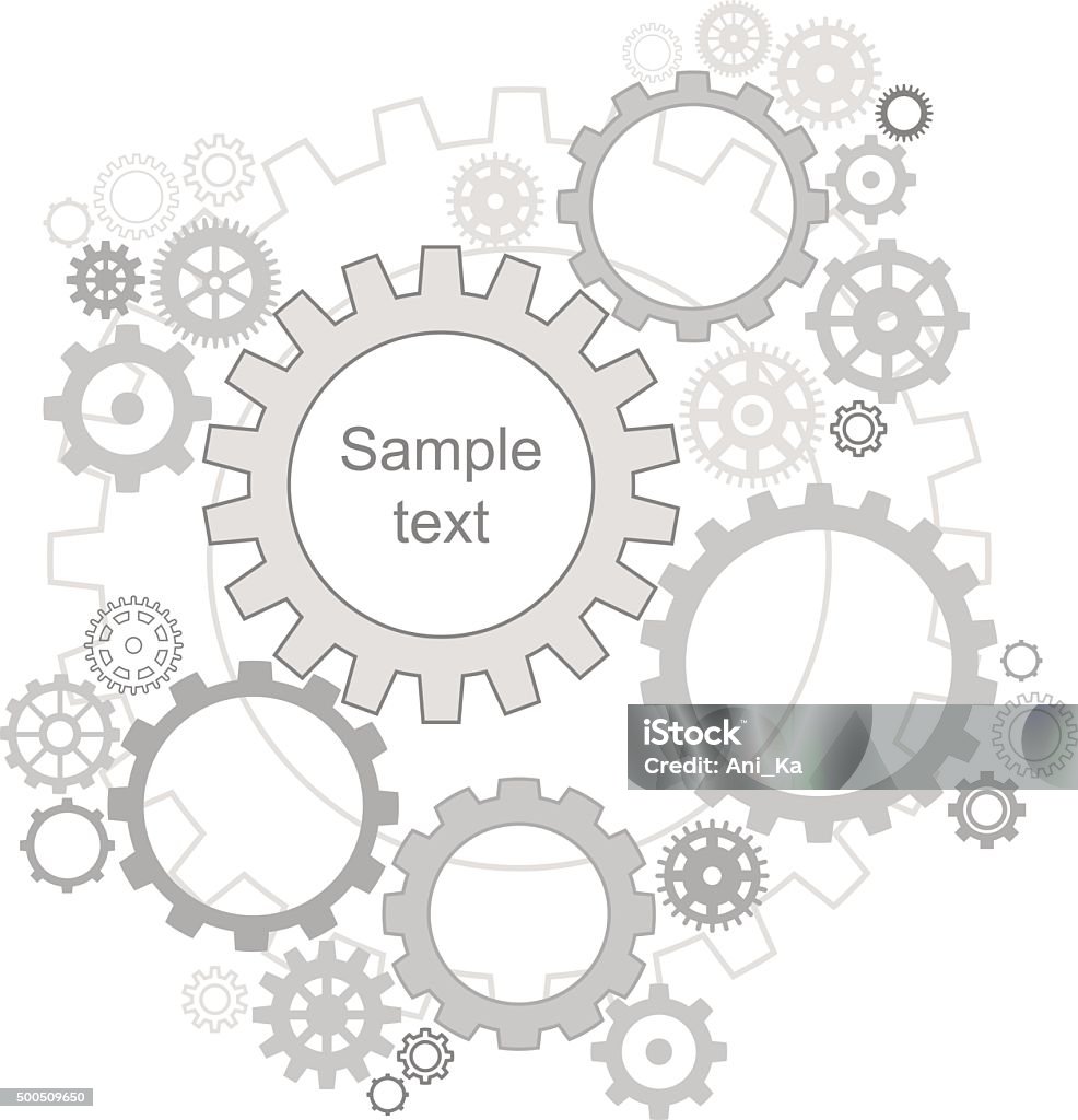 Gear Background Stock Illustration - Download Image Now - 2015