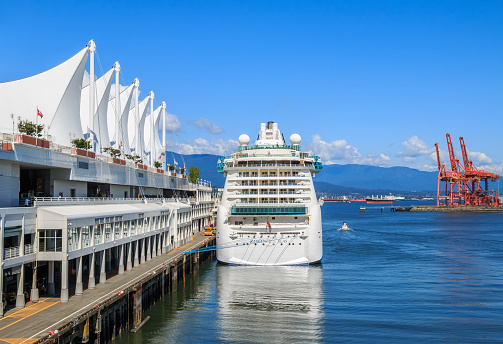 Vancouver, Canada - May 30, 2014: Cruise ship \