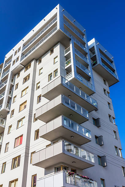 istock Rows of balconies in a apartment building 500510104