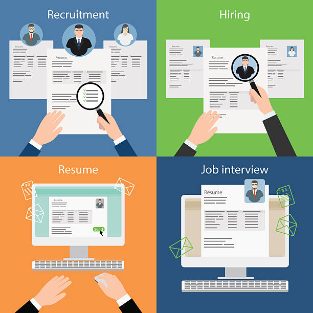 Interview Process's Vector Interview In Progress stock vectors - iStock