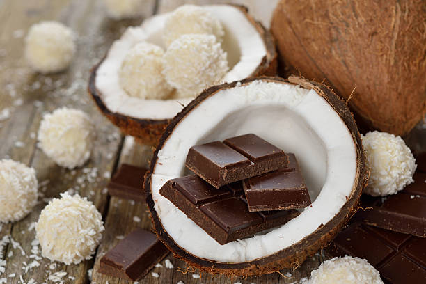 istock Chocolate, coconut and coconut pralines 500510980