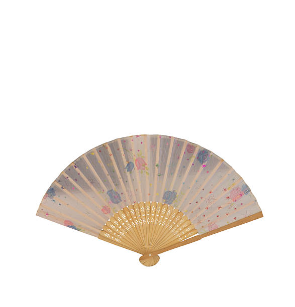 istock wooden oriental fan isolated on white background 500511307