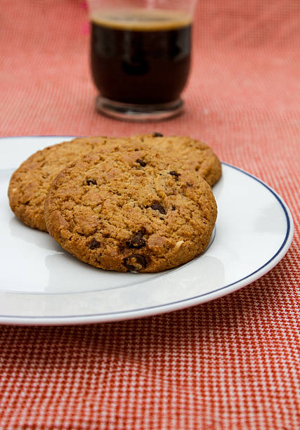 istock Chocolate cookies and coffee 500511527