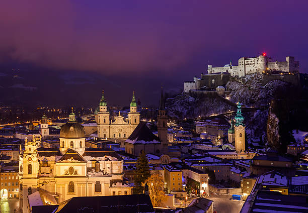 istock Salzburg Austria at night 500513900