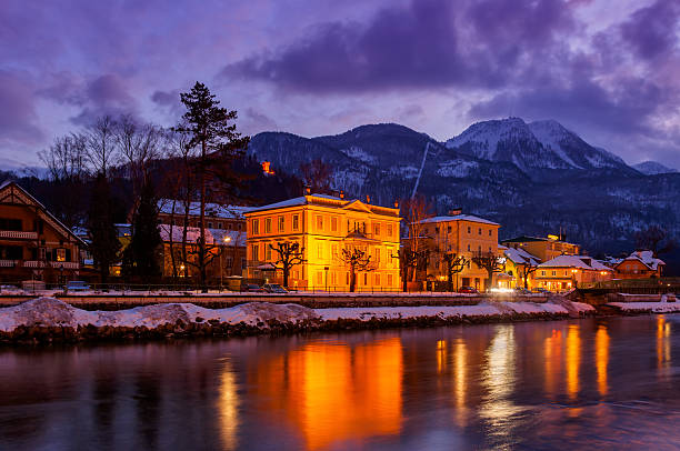 istock Spa resort Bad Ischl Austria at sunset 500514362