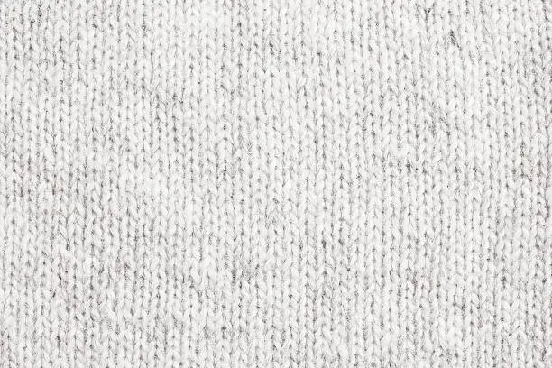 Photo of White Knitted Wool - Close Up