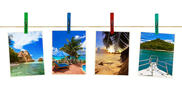 istock Vacation beach photography on clothespins 500516714