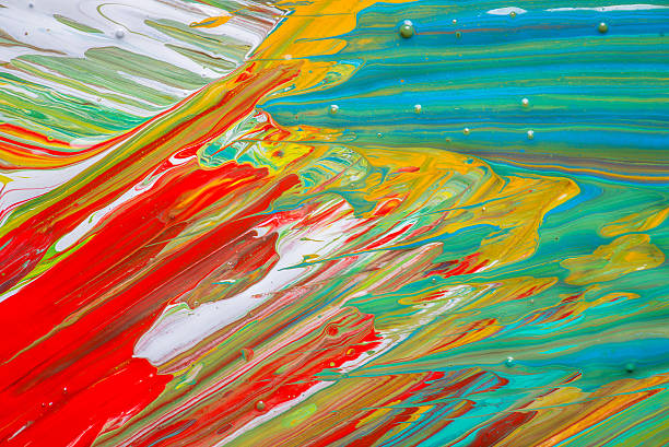 istock Abstract art background. Hand-painted background . 500517278