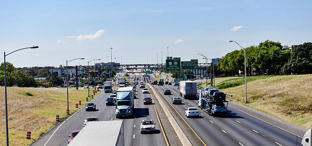 Highway in Austin stock photo