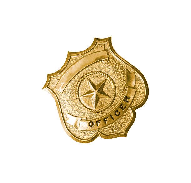 istock police golden badge 500518920