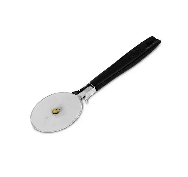 cutter for pizza on a white background