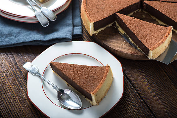 istock Serving slice of homemade chocolate cake 500519696
