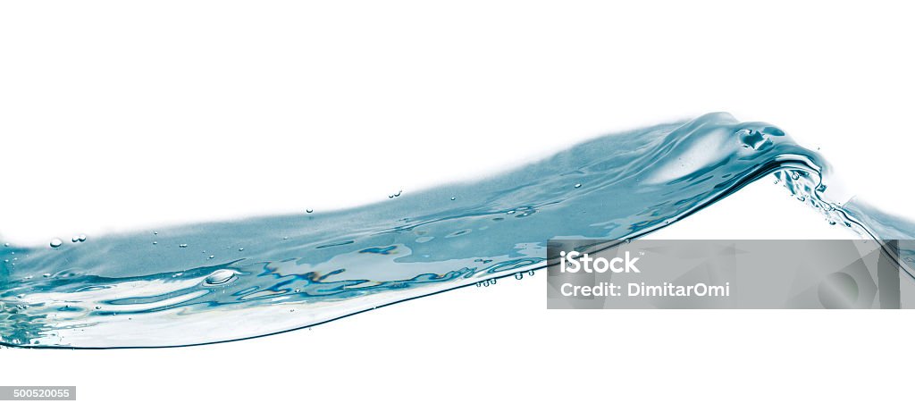 Eau splash isolé sur blanc - Photo de Abstrait libre de droits