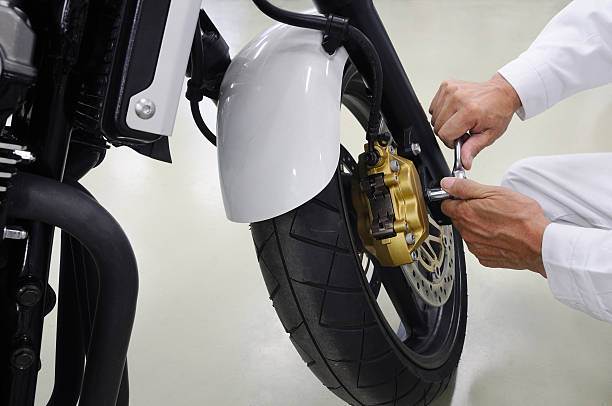 istock Repair of motorcycle 500523935