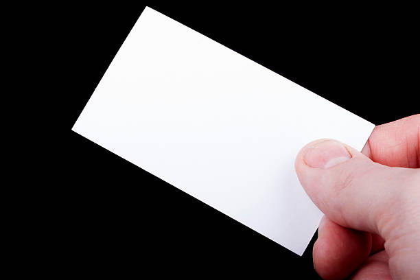 istock Blank business card in hand. 500525837