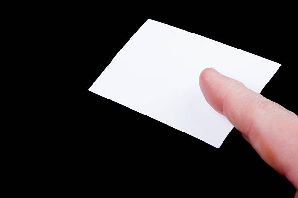 istock Blank business card in hand. 500525839