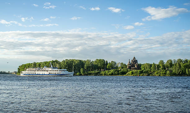 istock boat floats on the river warm sunny evening 500533764