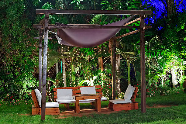 istock Romantic atmosphere, evening on the porch 500535233