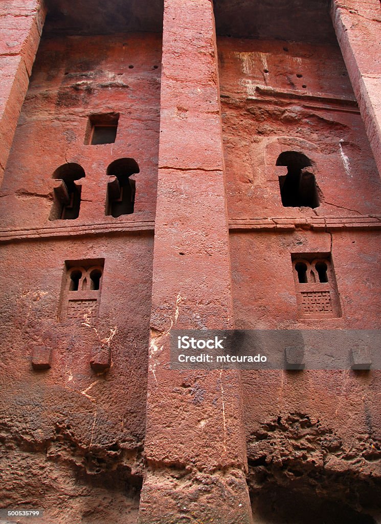 Lalibela, Etiopia: rock-hewn Kościół, Bete Medhane Alem - Zbiór zdjęć royalty-free (Afryka)