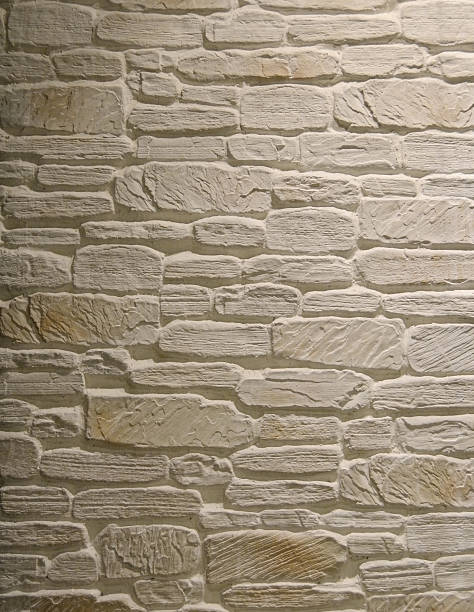 warm grey stone tile texture brick wall surfaced stock photo