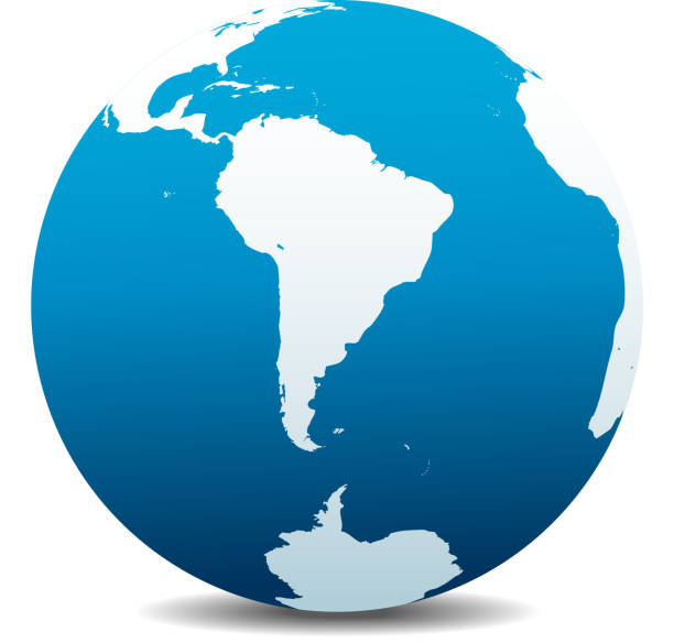 south america and south pole global world - argentina honduras 幅插畫檔、美工圖案、卡通及圖標