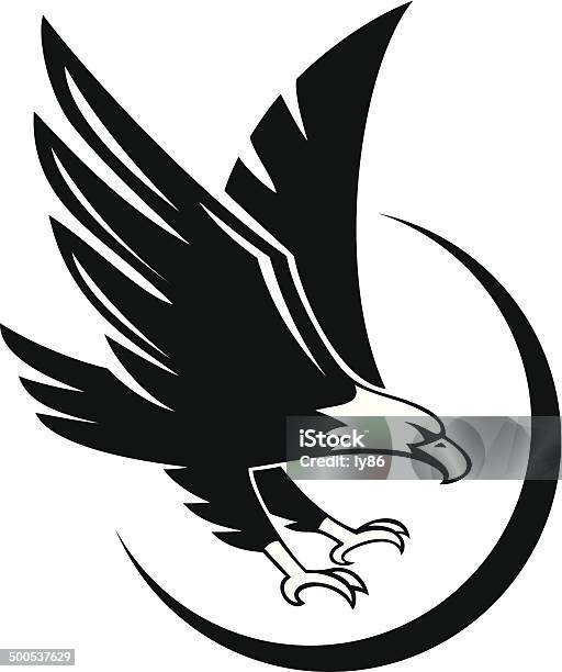 Eagle Stock Illustration - Download Image Now - Bald Eagle, Vector, Aggression
