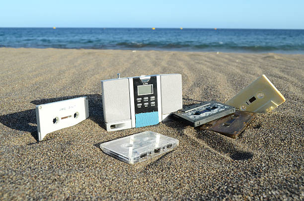 istock Vinatge Radio on the Beach 500539053