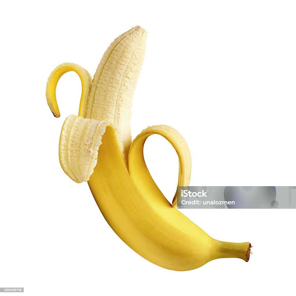 Épluché la banane - Photo de Banane - Fruit exotique libre de droits