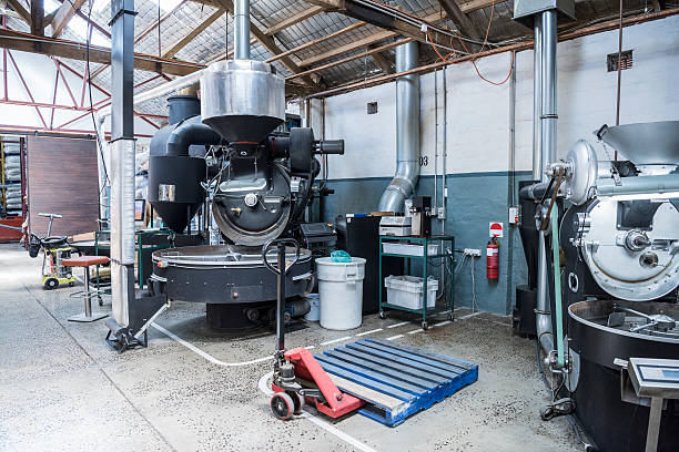 istock Machinery and equipment in coffee roasting warehouse 500541406