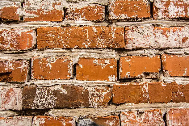 orange brick wall for the grunge background