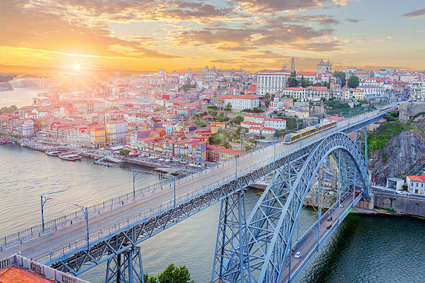 istock Porto, Portugal at Dom Luis Bridge 500543444