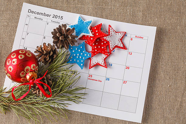 istock Highlighting christmas date on calendar 500545710