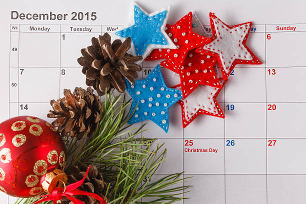 istock Highlighting christmas date on calendar 500545916