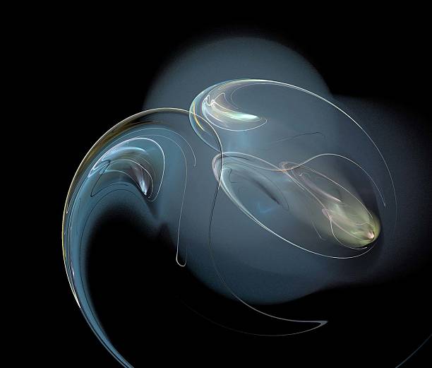istock Digital Fractal on Black 500553351