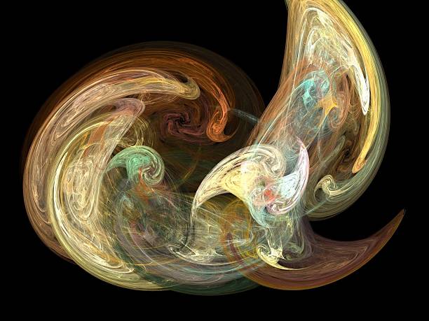 istock Digital Fractal on Black 500553491
