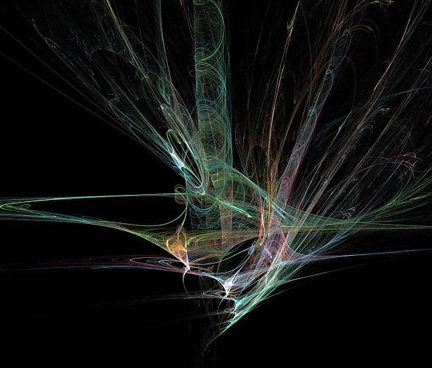 istock Digital Fractal on Black 500553915