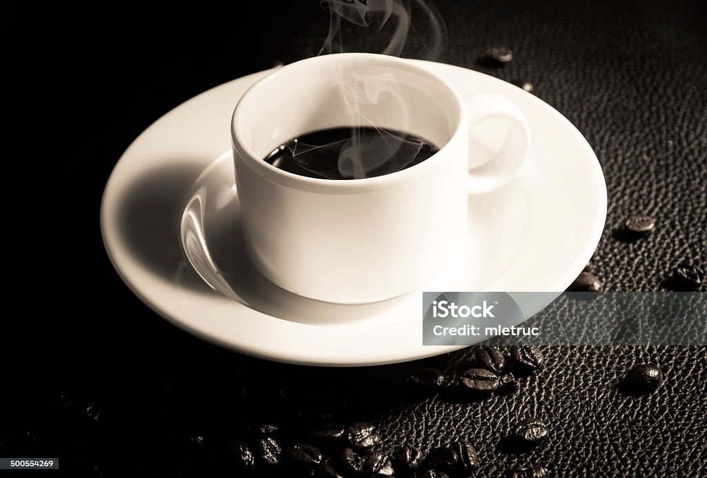 Kaffee und Cup - Lizenzfrei Alkoholfreies Getränk Stock-Foto