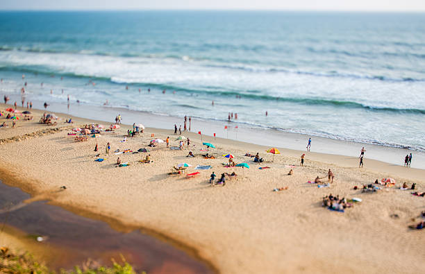istock Timelapse Beach on the Indian Ocean. India (tilt shift lens). 500554609