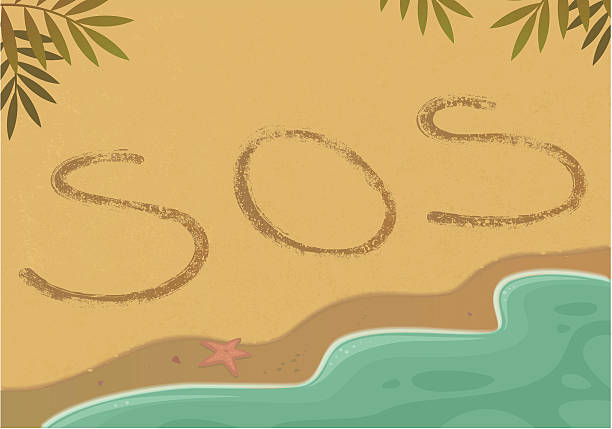 S.O.S S.O.S Theme vector illustration. Editable vector Eps10 file. sos stock illustrations